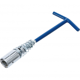 Kľúč T-rukoväť na zapaľovacie sviečky, s pružinovým kĺbom, 6-hran 16 / 21 mm (Spark Plug Wrench with T-Handle, Joint Spring | Hexagon 16 mm / 21 mm (BGS 142))