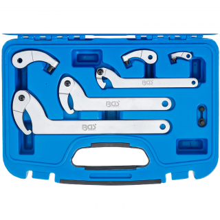 Kľúče hákové, 35 - 120 mm, 8 dielov, BGS 8542 (Hook Wrench Set | 35 - 120 mm | 8 pcs. (BGS 8542))