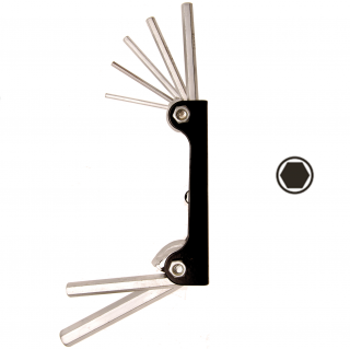 Kľúče imbus 2,5 - 10 mm, 7 dielov, BGS 787 (Hexagon Wrench Set | internal Hexagon 2.5 - 10 mm | 7 pcs. (BGS 787))