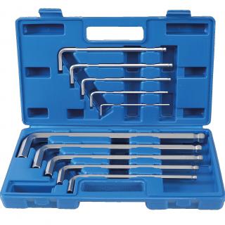 Kľúče L,  Max , imbus / imbus s guľou 3 - 17 mm, 10 dielov, BGS 795 (L-Type Wrench Set |  Max  | internal Hexagon 3 - 17 mm | 10 pcs. (BGS 795))