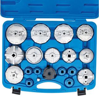 Kľúče na olejové filtre, 19 dielov, BGS 6786 (Oil Filter Wrench Set | 19 pcs. (BGS 6786))