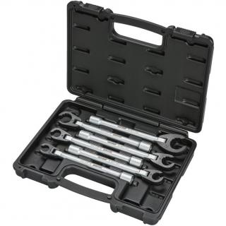 Kľúče očkové otvorené, kĺbové, nástrčné, 3/8 , 150 mm, 6 dielov, GEDORE KL-4077-10 K (Open Jointed Ring Spanner Set, 150 mm, 6 pcs. (GEDORE KL-4077-10 K))