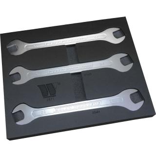 Kľúče ploché vidlicové, ultra tenké, 20 - 24 mm, 3 diely, Welzh 2571-WW (3-Piece Spanner Set; Ultra Thin 20-24mm (Welzh 2571-WW))