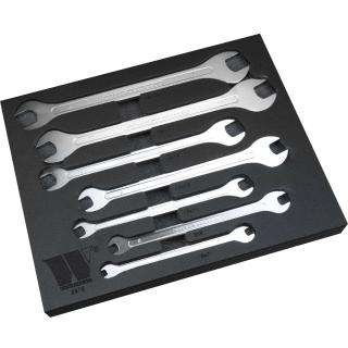 Kľúče ploché vidlicové, ultra tenké, 6 - 19 mm, 7 dielov, Welzh 2570-WW (7-Piece Spanner Set; Ultra Thin 6-19mm (Welzh 2570-WW))