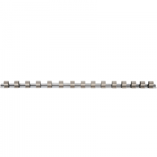 Koľajnička pre 1/2   hlavice, 15 klipov, BGS 2540 (Socket Rail with 15 Clips | 12.5 mm (1/2 ) (BGS 2540))