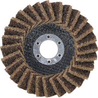 Kotúč brúsny lamelový, netkaný, Ø 115 mm, zrnitosť 80, BGS 74471 (Flap Disc | Non-Woven | Ø 115 mm | Grain Size 80 (BGS 74471))