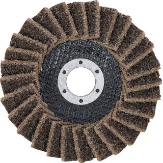 Kotúč brúsny lamelový, netkaný, Ø 125 mm, zrnitosť 80, BGS 74472 (Flap Disc | Non-Woven | Ø 125 mm | Grain Size 80 (BGS 74472))