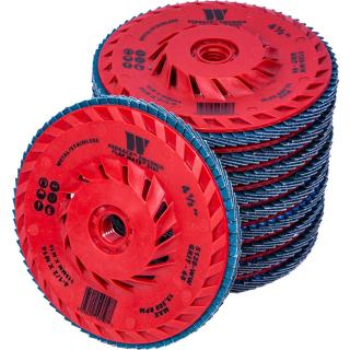 Kotúč brúsny lamelový Redback™ Zirconia Flap Mate™, zrnitosť 60, 10 dielov, Welzh 5120-WW (Redback™ Zirconia Flap Mate™ Disc; 60-Grit (10-Pieces) (Welzh 5120-WW))