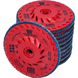 Kotúč brúsny lamelový Redback™ Zirconia Flap Mate™, zrnitosť 80, 10 dielov, Welzh 5121-WW (Redback™ Zirconia Flap Mate™ Disc; 80-Grit (10-Pieces) (Welzh 5121-WW))