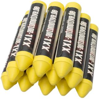 Kriedy na pneumatiky, žlté, 17,5 mm, 12 dielov, STAHLMAXX 117789 (Tire Chalk Grease Marking, Yellow, 17.5mm (STAHLMAXX 117789))