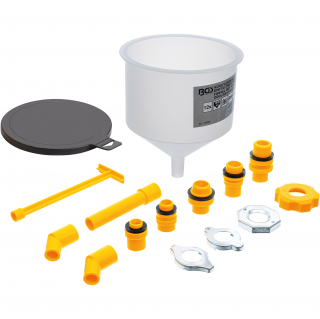 Lievik na chladiacu kvapalinu, motorový olej a kvapalinu do ostrekovačov, 12 dielov, BGS 70000 (Cooling Liquid Funnel Set | 12 pcs. (BGS 70000))