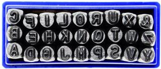 Matrica raziaca - abeceda, 3 mm, BGS 2030 (Letter Punch Set | 3 mm (BGS 2030))