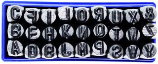 Matrica raziaca - abeceda, 6 mm, BGS 2033 (Letter Punch Set | 6 mm (BGS 2033))