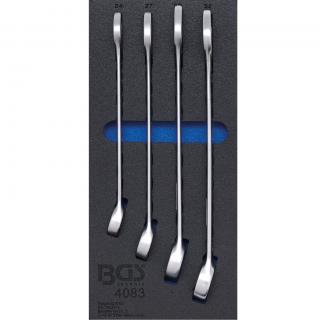 Modul 1/3 - kľúče očkoploché, 24 - 32 mm, 4 diely, za studena kované, BGS 4083 (Tool Tray 1/3: Combination Spanner Set | 24 - 32 mm | 4 pcs. (BGS 4083))