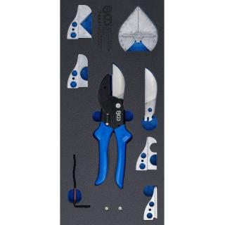 Modul 1/3 - nožnice multifunkčné a pokosové, pre plastové potrubia, 8 dielov, BGS 74441 (Tool Tray 1/3: Multi-Function and Miter Shears Set | for Plastic Tubes | 8 pcs. (BGS 74441))