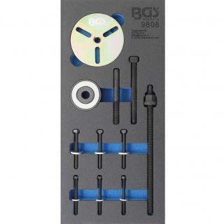 Modul 1/3 - sada na remenicu kľukového hriadeľa, pre MINI Cooper motory W11 (Tool Tray 1/3: Crankshaft Pulley Tool Set | for MINI Cooper engines W11 (BGS 9808))