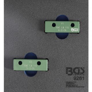 Modul 1/6 - sada na zaistenie vačkového hriadeľa, pre Fiat, Lancia 1.8 L 115 PS, BGS 9261 (Tool Tray 1/6: Camshaft Locking Tool Set | for Fiat, Lancia 1.8 L 115 PS (BGS 9261))