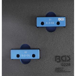 Modul 1/6 - sada na zaistenie vačkového hriadeľa, pre Lancia 2.0 VIS 4 valce, BGS 9228 (Tool Tray 1/6: Camshaft Locking Tool Set | for Lancia 2.0 VIS 4 Cylinder (BGS 9228))