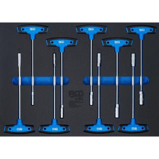 Modul 3/3 - T-rukoväte s hlavicou, 9 dielov, BGS 4192 (Tool Tray 3/3: T-Handle Socket Set | 9 pcs. (BGS 4192))