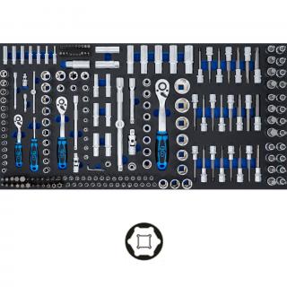 Modul XL - gola sada 1/4 , 3/8 , 1/2 , 6-hran, 4 - 32 mm, 216 dielov, BGS 74434 (Tool Tray XL: Socket Set | 216 pcs. (BGS 74434))