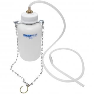 Nádoba zberná na brzdovú kvapalinu, 1 l, s retiazkou, hadicou a spätným ventilom, STAHLMAXX 101751 (Brake Fluid Collection Bottle, 1 l, with Chain Holder, Hose and Return Stop (STAHLMAXX 101751))