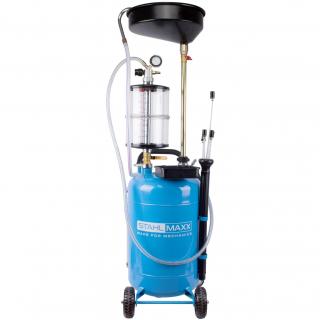 Nádrž na zber odpadového oleja s funkciou odsávania a kontrolnou nádobou, 80 l, STAHLMAXX 118764 (Waste Oil Collection Device with Suction Function and Control Container, 80 L (STAHLMAXX 118764))