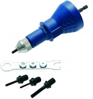 Nadstavec na vŕtačku pre nitovacie matice, M3 / M4 / M5 / M6, BGS 407 (Rivet Nut Attachment | M3 / M4 / M5 / M6 (BGS 407))