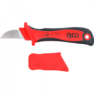 Nôž na káble elektrikársky VDE, s ochranou proti sklzu, BGS 7965 (VDE Cable Knife with Slip Protection (BGS 7965))