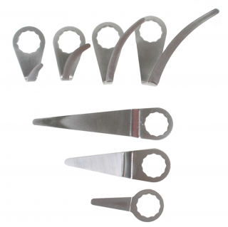 Nože rezné pre vyrezávač autoskiel BGS 103218, 109291, 7 dielov, BGS 3256 (Cutting Knifes Set for Air Window Seal Cutter | for BGS 3218, 9291 | 7 pcs. (BGS 3256))