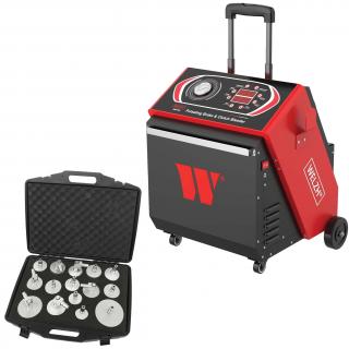 Odvzdušňovač bŕzd a spojky, pulzný, 12 V, s adaptérmi, Welzh 4266-WW (Pulsating Brake &amp; Clutch Bleeder 12-Volt + Adaptor Set (Welzh 4266-WW))