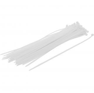 Pásky sťahovacie, biele, 4,8 x 300 mm, 50 dielov, BGS 80772 (Cable Tie Assortment | white | 4.8 x 300 mm | 50 pcs. (BGS 80772))