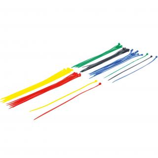 Pásky sťahovacie, farebné, 4,8 x 300 mm, 50 dielov, BGS 80771 (Cable Tie Assortment | coloured | 4.8 x 300 mm | 50 pcs. (BGS 80771))