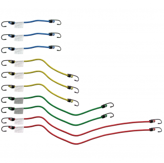 Pásy na upevnenie nákladu  batožinový pavúk , 300 - 800 mm, 10 dielov, BGS 85512 (Luggage Spanner Set | 300 - 800 mm | 10 pcs. (BGS 85512))