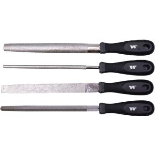 Pilníky, diamantová verzia, 4 diely, Welzh 44758-WW (File Set; 4-Piece Diamond Version (Welzh 44758-WW))