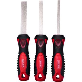 Pilníky potiahnuté diamantom, ultratenké, flexibilné, 3 diely, Welzh 5065-WW (3-Piece Ultra Thin Flexible Diamond Coated Files (Welzh 5065-WW))