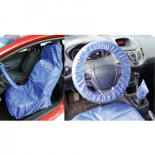 Poťahy ochranné na volant, sedadlo a riadiacu páku, univerzálne, polyester (Protective seat and steering wheel cover | universal | polyester (BGS 66531))