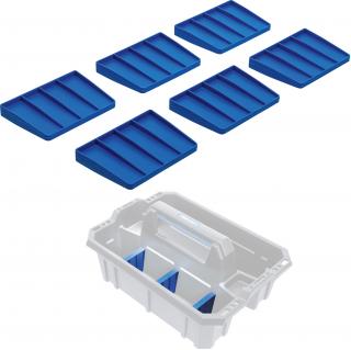 Prepážky pre prenosný box na náradie, plast, 6 dielov, BGS 70222 (Dividers for Tool Carrying Case | Reinforced Plastic | 6 pcs. (BGS 70222))