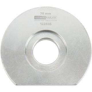 Prítlačný diel, okrúhly, plochý, vonkajší Ø 78 mm, sploštený, zo sady prítlačných dielov STAHLMAXX 123213, STAHLMAXX 122835 (Pressure Piece, Round, Flat, Outer Ø 78 mm, Flattened, from Pressure Piece Set STAHLMAXX 123213 (STAHLMAXX 122835))