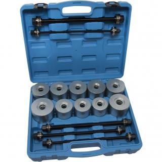 Puzdra tlačné a ťažné, pre silentbloky, univerzálne, REPTOOLS 117908 (Pull and Press Sleeve Set for Silent Bearings, Universal (REPTOOLS 117908))