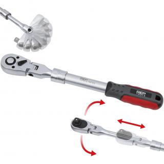 Račňa 1/2 , prepínacia, teleskopická, kĺbová, 345 - 495 mm, REPTOOLS 118763 (Reversible Ratchet, Telescopic, Adjustable, 12.5 mm (1/2 ), 345 - 495 mm (REPTOOLS 118763))