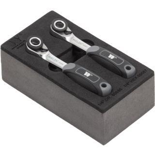 Račne 1/4  pre bity a hlavice, micro, ultra tenké, Welzh 60085-WW (2-Piece Micro Ratchet Set (Welzh 60085-WW))