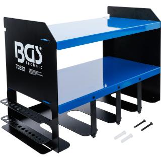 Regál úložný policový, pre akumulátorové náradie, BGS 70332 (Shelving Storage Rack | for Cordless Power Tools (BGS 70332))