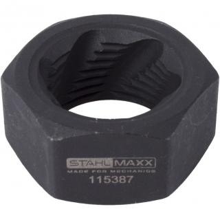 Rezák závitu / závitové očko, M18 x 1,5, pohon 27 mm, pre pružinu torznej tyče VW T4, STAHLMAXX 115387 (Thread Cutter, M18 x 1.5, SW27, for Torsion Bar Spring VW T4 (STAHLMAXX 115387))