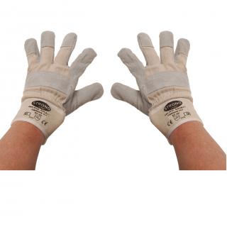 Rukavice pracovné, kožené, lemované, veľkosť 10,5, BGS 9957 (Work Gloves | Leather, lined | Size 10.5 (BGS 9957))