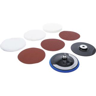 Sada na brúsenie a leštenie, Ø 180 mm, 8 dielov, BGS 74380 (Grinding and Polishing Set | Ø 180 mm | 8 pcs. (BGS 74380))