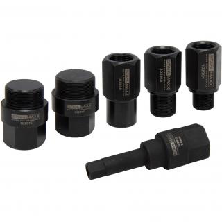 Sada na demontáž vstrekovačov / vyťahováky, M18 x 1,5, 6 dielov, STAHLMAXX 102965 (Injector Disassembly Tool Set / Puller, 6 pcs. (STAHLMAXX 102965))