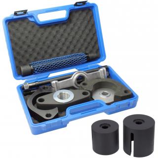 Sada na lisovanie silentbloku, s lisovacím rámom, pre Ford / Volvo, STAHLMAXX 113046A (Silentblock Press Tool Set, with Press Frame, for Ford / Volvo (STAHLMAXX 113046A))