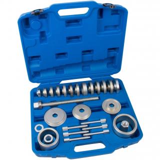 Sada na ložiská kolies univerzálna, do Ø 91,5 mm, vr. tlačných skrutiek pre náboje kolies, 31 dielov, REPTOOLS 117904 (Universal Wheel Bearing Tool Set, up to Ø 91.5 mm, incl. Pressure Bolts for Wheel Hub, 31 pcs. (REPTOOLS 117904))