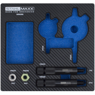 Sada na nastavenie vstrekovacieho čerpadla / hornej úvrate, univerzálna, 4 diely, STAHLMAXX 999088 (Injection Pump / TDC Setting Tool Set, universal, 4 pcs. (STAHLMAXX 999088))