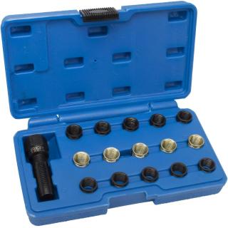 Sada na opravu závitov zapaľovacej sviečky, M14 x 1,25 mm, REPTOOLS 117901 (Repair Kit for Spark Plug Thread M14x1.25 (REPTOOLS 117901))